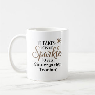 Taza De Café Profesor de guardería Sparkle