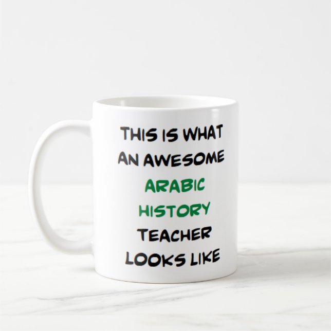 Taza De Café profesor de historia árabe, impresionante (Izquierda)
