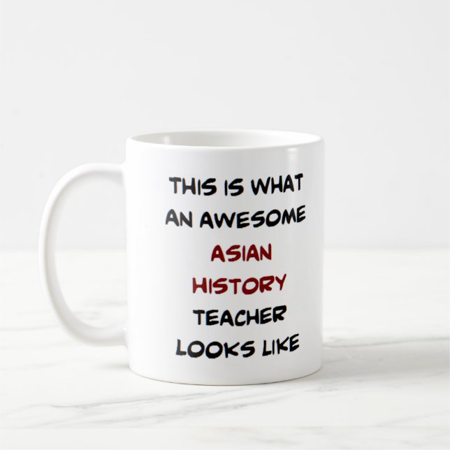 Taza De Café profesor de historia asiática, impresionante (Izquierda)