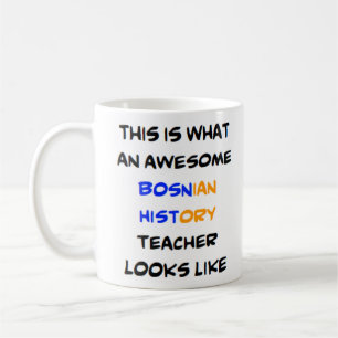 Taza De Café profesor de historia bosnio, impresionante