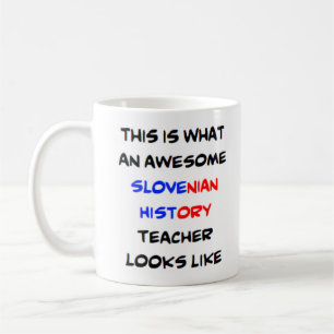 Taza De Café profesor de historia eslovena, impresionante Mug