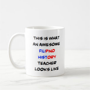 Taza De Café profesor de historia filipina, impresionante Mug