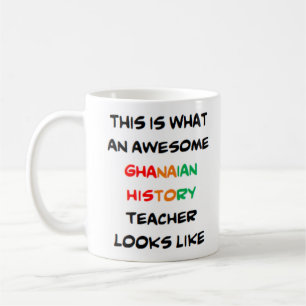 Taza De Café profesor de historia ghanés, impresionante Mug