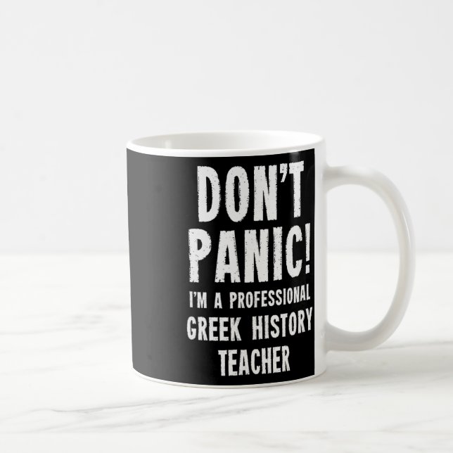 Taza De Café Profesor de Historia Griega  (Derecha)