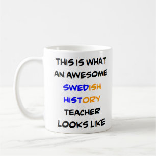 Taza De Café profesor de historia sueca, impresionante