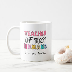 Taza De Café Profesor de humanos pequeños - Cute ColorfuL diver
