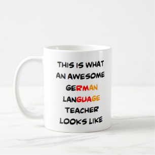 Taza De Café profesor de idioma alemán, impresionante Mug