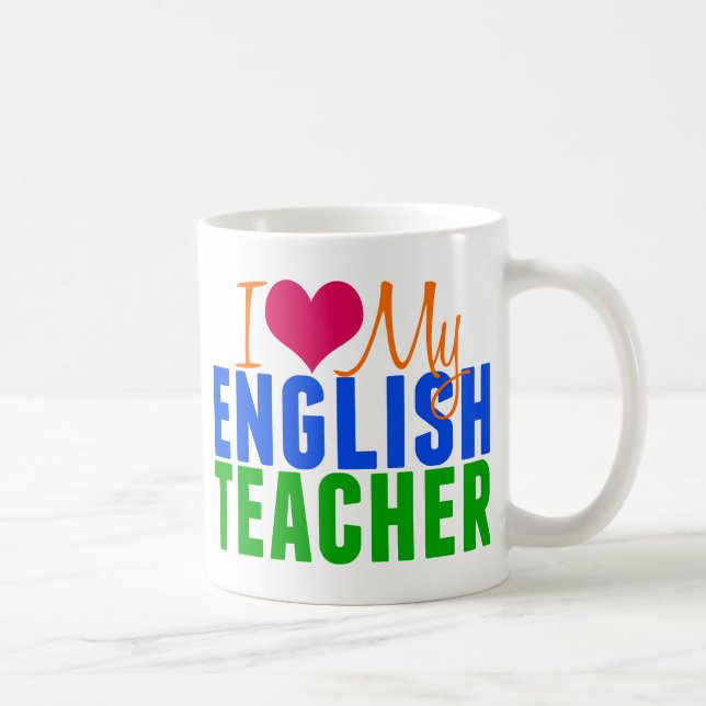 Taza De Café Profesor de inglés (Derecha)