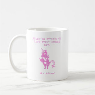 Taza De Café Profesor de inglés diario que da vida a las histor