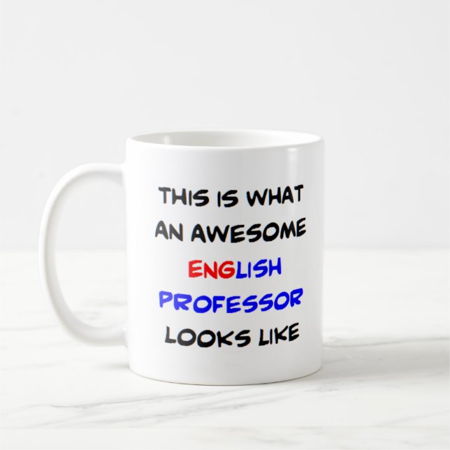 Taza De Café profesor de inglés, impresionante (Izquierda)