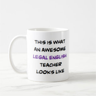 Taza De Café profesor de inglés legal, impresionante