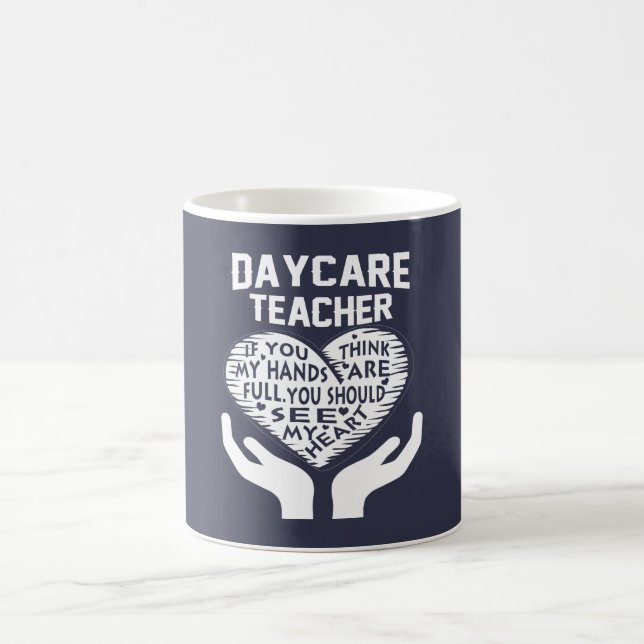 Taza De Café Profesor de la guardería (Centro)