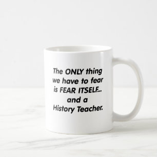 Taza De Café Profesor de la historia del miedo