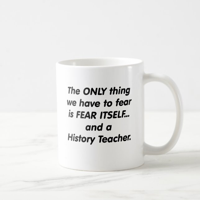 Taza De Café Profesor de la historia del miedo (Derecha)