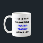 Taza De Café profesor de lectura, impresionante<br><div class="desc">profesor de lectura</div>