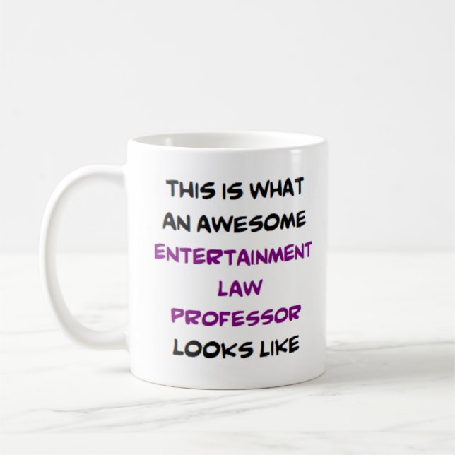 Taza De Café profesor de leyes de entretenimiento, impresionant (Izquierda)