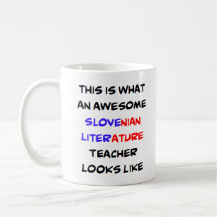 Taza De Café profesor de literatura eslovena, impresionante Mug
