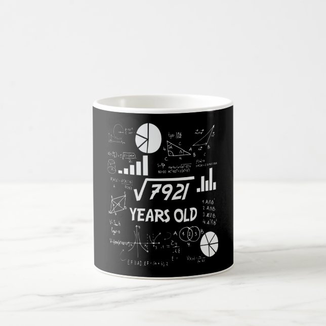 Taza De Café Profesor de matemáticas de cumpleaños 89 años rega (Centro)