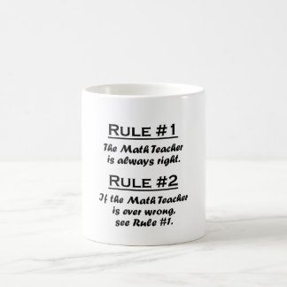 Taza De Café Profesor de matemáticas de la regla