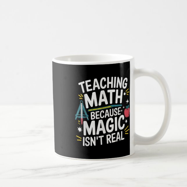 Taza De Café Profesor de matemáticas divertido amante del álgeb (Derecha)