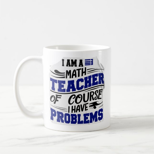 Taza De Café Profesor de matemáticas Jest  (Izquierda)