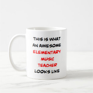 Taza De Café profesor de música elemental, impresionante