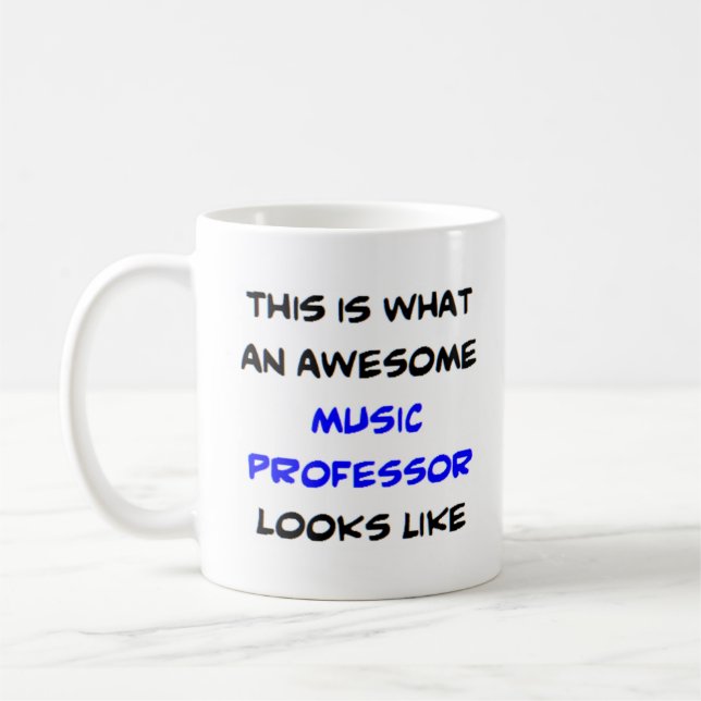 Taza De Café profesor de música, impresionante (Izquierda)