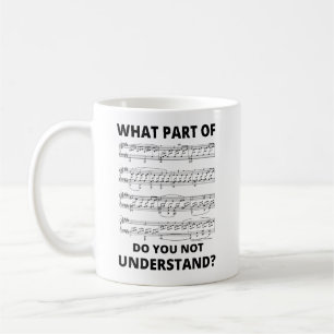 Taza De Café Profesor de Música Pianista Notas Musicales Regalo
