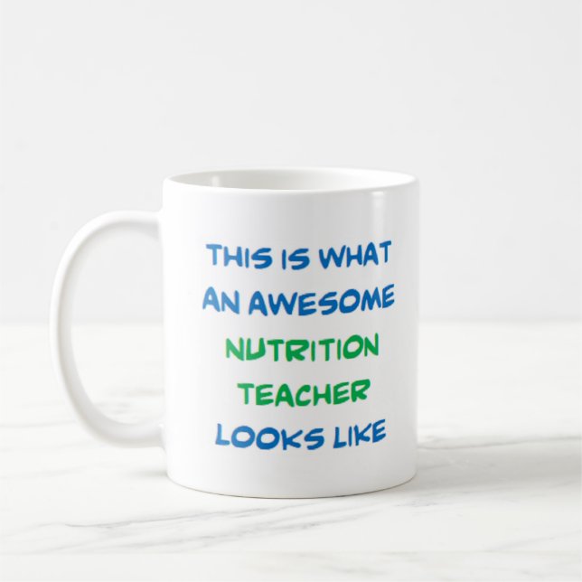 Taza De Café profesor de nutrición, increíble (Izquierda)