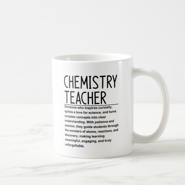 Taza De Café Profesor de química (Derecha)