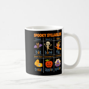 Taza De Café Profesor de sílabas Soky Divertido Halloween Educa