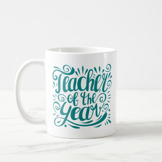 Taza De Café Profesor del año (Izquierda)