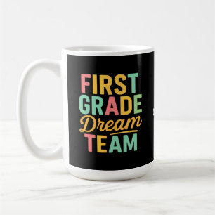 Taza De Café Profesor del Equipo de Ensueño de Primer Grado Reg
