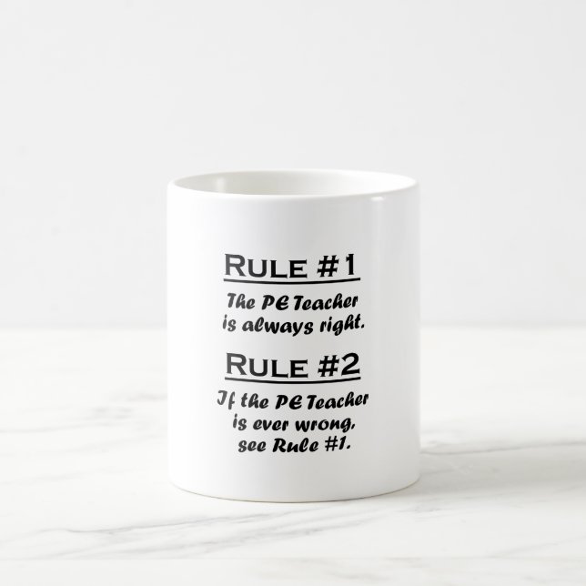 Taza De Café Profesor del PE de la regla (Centro)