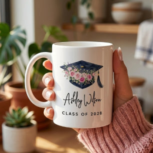 Taza De Café Profesor   Enfermera Floral Personalizada Abogado 