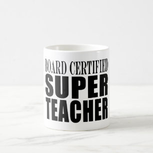 Taza De Café Profesor estupendo certificado tablero de los