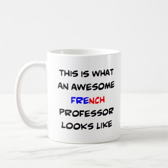 Taza De Café profesor francés, impresionante (Izquierda)