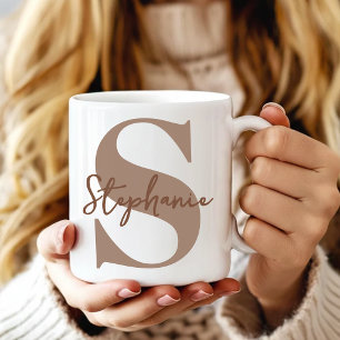 Taza De Café Profesor Graduación de Inicial de Monograma Marr