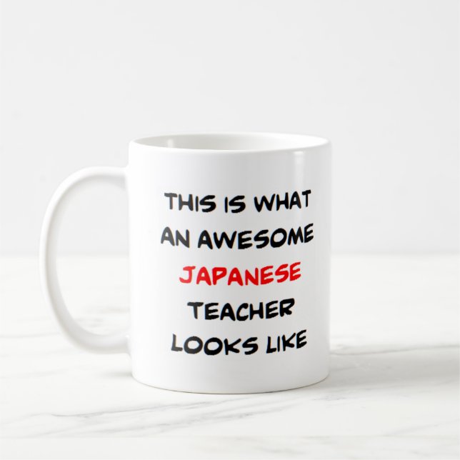 Taza De Café profesor japonés, impresionante (Izquierda)