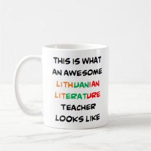 Taza De Café profesor lituano de literatura, impresionante Mug