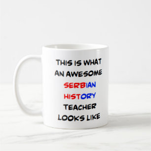 Taza De Café profesor serbio de historia, impresionante Mug