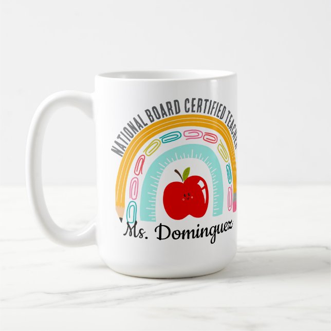 Taza De Café Profesora certificada del Consejo Nacional persona (Izquierda)
