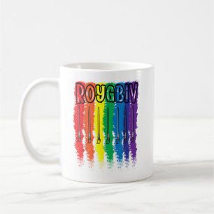 Taza De Café Profesora de arte Roygbiv Artista de pintura arco