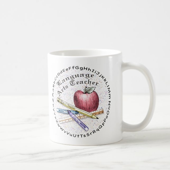 Taza De Café Profesora de Artes Lingüísticas (Derecha)