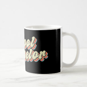 Taza De Café Profesora de Consejería de Escuela Retro