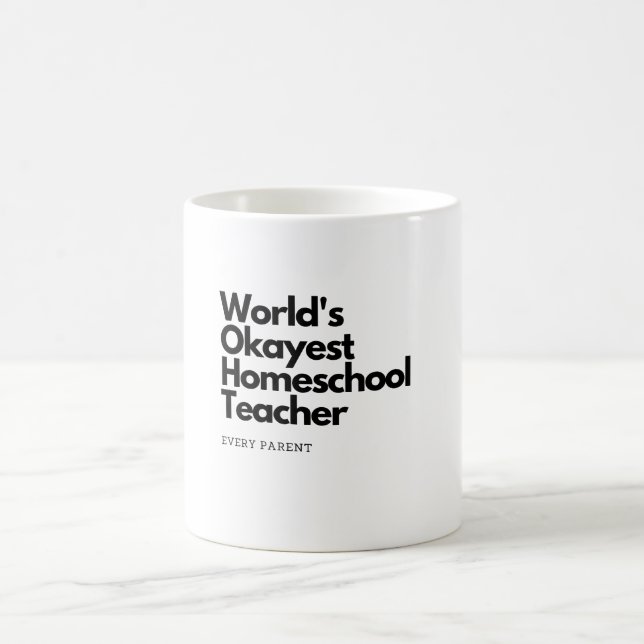 Taza De Café Profesora de escuela primaria de Okayest (Centro)