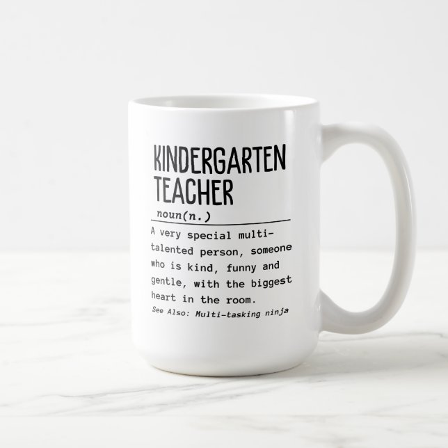 Taza De Café Profesora de guardería (Derecha)