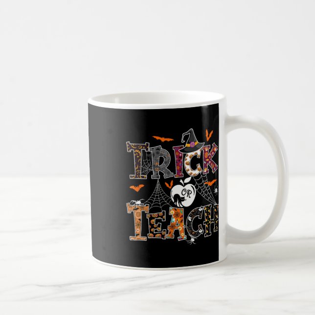 Taza De Café Profesora de Halloween en Día de Acción de Gracias (Derecha)