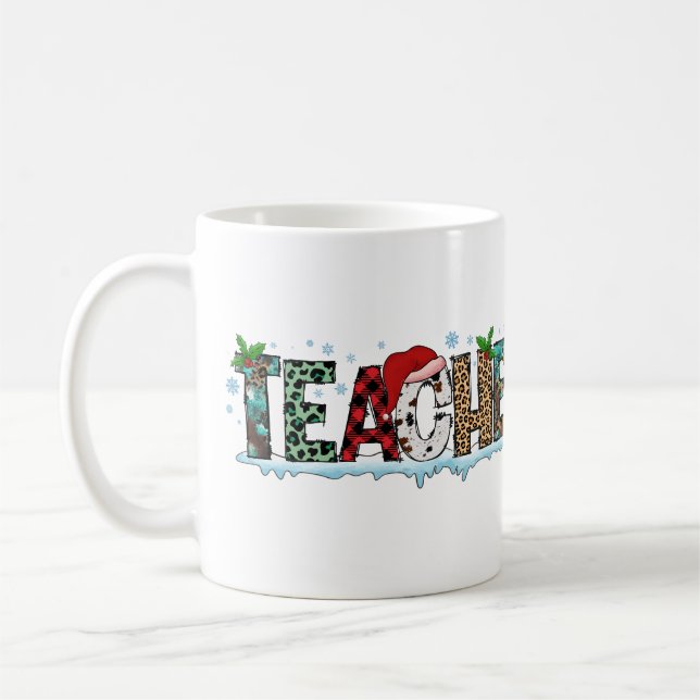 Taza De Café Profesora de navidades (Izquierda)