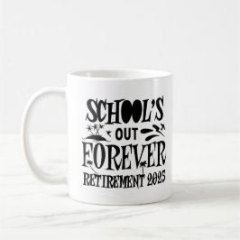 Taza De Café Profesora divertida 2025 que deja la escuela